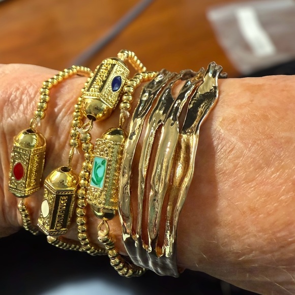 Lucky Eye Turkish White Enamel Courage Bracelet - Picture 3 of 5